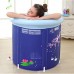 Bathtubs Freestanding Blue Adult Folding Free Inflatable Bucket Home Fill Children's Plastic (Size : 7570cm) - B07H7K9YV5